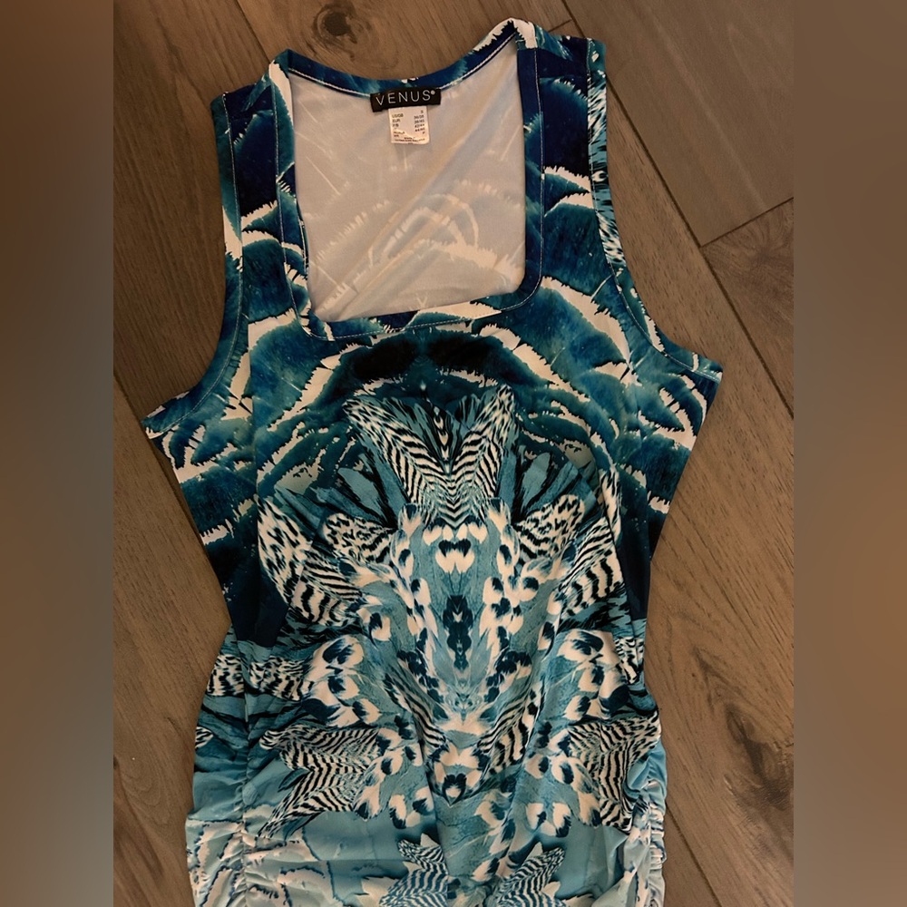 VENUS Blue and White Floral Maxi Dress Brand New Size Small S